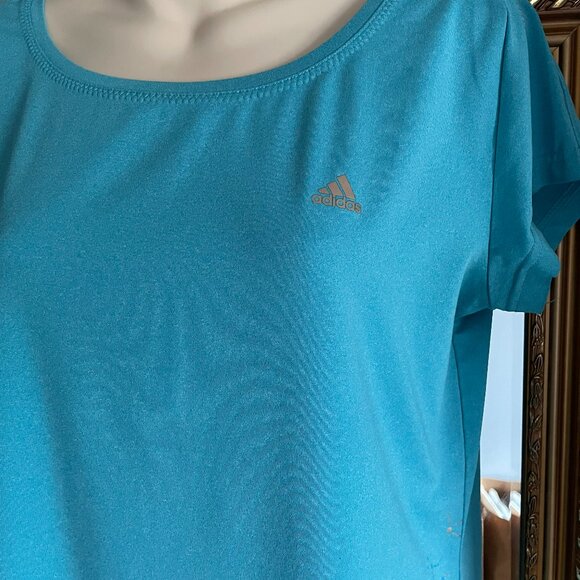 Adidas CLIMALITE Active Teal T-Shirt - Picture 4 of 6
